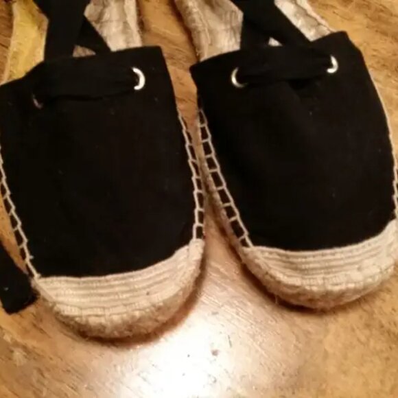 H&M Tie-strap Espadrilles Strappy Sandals Summer Shoes - Picture 3 of 4